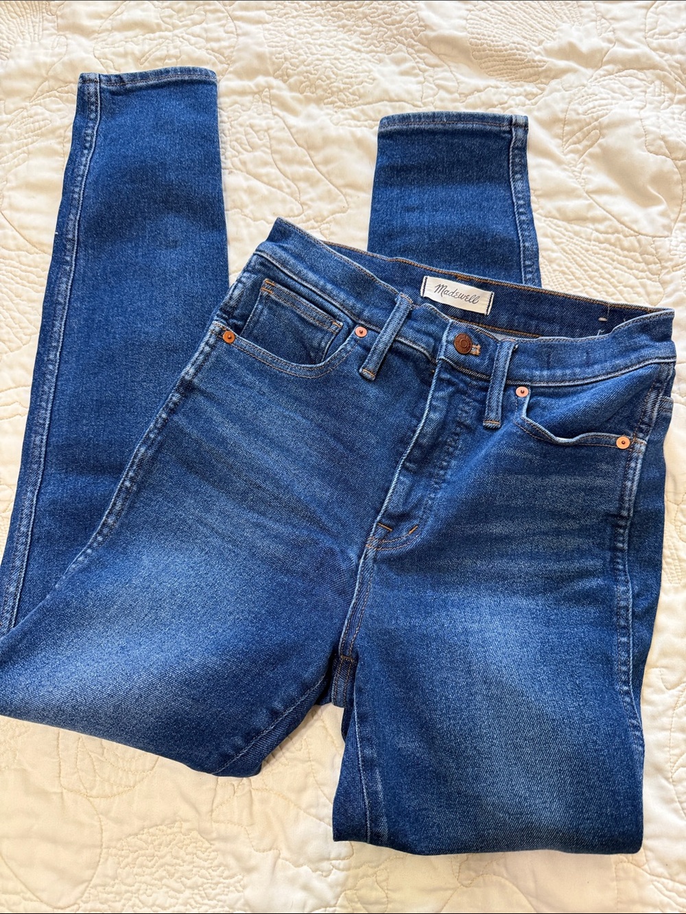 Madewell 10” high rise skinny jeans